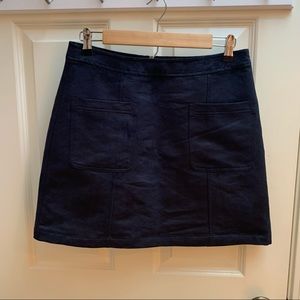Old Navy black suede skirt